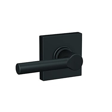 SCHLAGE F10 BRW 622 COL Broadway Lever with Collins Trim Hall Closet Passage Door Lock Matte Black