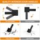 Sopoby 8 Pack Passage Door Handles Matte Black Door Knobs Interior Door Knobs Square Heavy Duty NonLocking Handlesets Hall Closet Handles Reversible for Right Left Sided Doors
