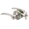 Copper Creek KL2231SS Scandinavian Push Button Privacy Kash NonHanded Lever Satin Stainless