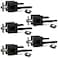 NEWBANG 5Pack BedBath Room Door Lever for Privacy Bathroom and Interior Door Door Lock Handle in Aged Matt Black HD1601DBBK5P