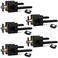 NEWBANG 5Pack BedBath Room Door Lever for Privacy Bathroom and Interior Door Door Lock Handle in Aged Matt Black HD1601DBBK5P
