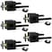 NEWBANG 5Pack BedBath Room Door Lever for Privacy Bathroom and Interior Door Door Lock Handle in Aged Matt Black HD1601DBBK5P