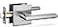 Berlin Modisch Privacy Lever Door Handle Slim Square Easy to Open Locking Lever Set for Bedroom or Bathroom Reversible for Right Left Sided Doors Heavy Duty Satin Nickel Finish