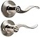 Kwikset Safe Lock by Layton Lever Privacy Lock Satin Nickel