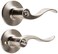 Kwikset Safe Lock by Layton Lever Privacy Lock Satin Nickel
