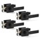 KNOBWELL 4 Pack Matte Black Door Handles Passage Door Knobs Interior for ClosetHallway Inside Door Knobs with Straight LeversNo Lock No Key