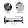 Junxave Door Viewer Peephole Solid Brass 220degree Door Viewer with Heavy Duty Rotating Privacy Cover for 138 to 216 Doors for Home Office Hotel Polished Chrome