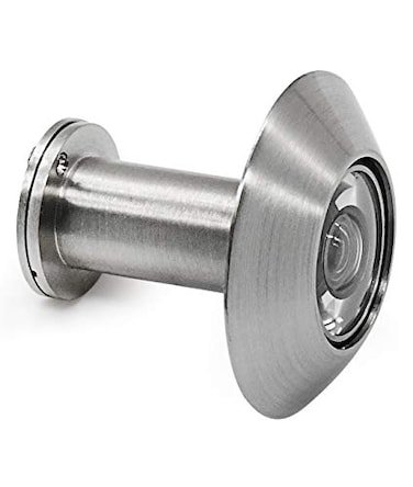 Earl Diamond Door Viewer Peephole Solid Brass 200Degree Security Peephole with Heavy Duty Rotating Privacy Cover for for 138 to 216 Doors for Home Office Hotel Satin Nickel