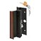 PRIME-LINE PrimeLine C 1094 Patio Door Surface with Hook Latch Extruded Black Finish Keyed Single Pack