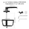 BTEOBFY 5Key LHandle Shed Lock Kit Durable AntiCorrosion Metal Hardware with 412 Stem for Playhouses Chicken Coops Campers More Black