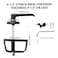 BTEOBFY 5Key LHandle Shed Lock Kit Durable AntiCorrosion Metal Hardware with 412 Stem for Playhouses Chicken Coops Campers More Black