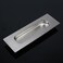 Aibeli 472 Inch Recessed Finger Flush Pulls for Closet Door Brushed Nickel Sliding Barn Door Handle SUS 304 Stainless Steel Rectangular Cabinet Pulls Hardware2 Pack