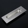 Aibeli 472 Inch Recessed Finger Flush Pulls for Closet Door Brushed Nickel Sliding Barn Door Handle SUS 304 Stainless Steel Rectangular Cabinet Pulls Hardware2 Pack