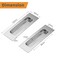 Aibeli 472 Inch Recessed Finger Flush Pulls for Closet Door Brushed Nickel Sliding Barn Door Handle SUS 304 Stainless Steel Rectangular Cabinet Pulls Hardware2 Pack