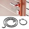 Be In Your Mind 20pcs Door Handle Spring Repair Kit 25 Turn Coil 2mm Thick 275mm Diameter Coils 1mm Circlip DIY Door Handle Kit Black Coating HP934W
