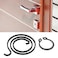 Be In Your Mind 20pcs Door Handle Spring Repair Kit 25 Turn Coil 2mm Thick 275mm Diameter Coils 1mm Circlip DIY Door Handle Kit Black Coating HP934W