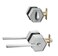 Berlin Modisch Zero Gravity Metro Series Entry Lever Door Handle Set and Single Cylinder Deadbolt Locking Lever HandleSet Front Door or Office Reversible Heavy Duty Satin Nickel Finish