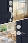 Goldenwarm Front Door Handle and Deadbolt Set Brushed Nickel Front Door Lock Set with Reversible Handle Lever Classic Front Door Hardware Single Cylinder Front Door Entry Lock
