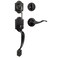 Haidms OilRubbed Bronze Front Door Handle and Deadbolt Set Front Door Lock Set Entry Door Locksets with Deadbolt Single Cylinder Exterior Door Handle with Reversible Handle Lever
