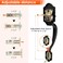 Haidms OilRubbed Bronze Front Door Handle and Deadbolt Set Front Door Lock Set Entry Door Locksets with Deadbolt Single Cylinder Exterior Door Handle with Reversible Handle Lever