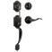 Haidms OilRubbed Bronze Front Door Handle and Deadbolt Set Front Door Lock Set Entry Door Locksets with Deadbolt Single Cylinder Exterior Door Handle with Reversible Handle Lever