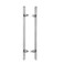 HONGYUN 48Inch Long Square Door Pull Handle with Solid Standoffs HeavyDuty Commercial Grade 304 Stainless Steel for Interior Exterior Push Pull Glass and Barn Doors Brushed Finish