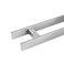 HONGYUN 48Inch Long Square Door Pull Handle with Solid Standoffs HeavyDuty Commercial Grade 304 Stainless Steel for Interior Exterior Push Pull Glass and Barn Doors Brushed Finish