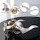 Knobonly 10 x Wave Style Door Levers Hall Closet Passage Handles Brushed Nickel Finish Handleset Stainless Steel