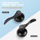 KNOBWELL 2 Set Black Dummy Door Handles Interior Door Knobs for ClosetFrench Doors NoFunctioning Pull Only Door Levers2 Left 2 Right
