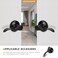 KNOBWELL 2 Set Black Dummy Door Handles Interior Door Knobs for ClosetFrench Doors NoFunctioning Pull Only Door Levers2 Left 2 Right