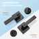 KNOBWELL 3 Pack Matte Black Door Handle Lever Keyed Entry Door Knob Front Leverset Lockset Matte Black Finish 213 lb One LeverNot Keyed Alike