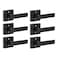 KNOBWELL 6 Pack Heavy Duty Dummy Door Handle Door Leversets Dummy Lever Single Sided Handle for Both RightLeft Handed Doors Matte Black Finish 093 lb One Lever