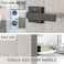 KNOBWELL 6 Pack Heavy Duty Dummy Door Handle Door Leversets Dummy Lever Single Sided Handle for Both RightLeft Handed Doors Matte Black Finish 093 lb One Lever