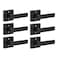 KNOBWELL 6 Pack Heavy Duty Dummy Door Handle Door Leversets Dummy Lever Single Sided Handle for Both RightLeft Handed Doors Matte Black Finish 093 lb One Lever