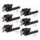 KNOBWELL 6 Pack Matte Black Heavy Duty Entry Door Handle Set Keyed AlikeCombo Keyed Entry Door Lock Set Classic Door Handle with Lock Left or Right Handing 213 lb One Lever