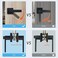 KNOBWELL 6 Pack Matte Black Heavy Duty Entry Door Handle Set Keyed AlikeCombo Keyed Entry Door Lock Set Classic Door Handle with Lock Left or Right Handing 213 lb One Lever