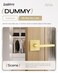 Leydebong 1 Pack Dummy Door Handles in Satin Brass NonTurning Interior Door Levers Heavy Duty Reversible Indoor Handles for Closet Pantry