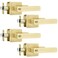 Leydebong 4 Pack Heavy Duty Entry Lock Lever Gold Handle Keyed AlikeCombo Keyed Entry Reversible for Left or Right