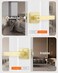 Leydebong 4 Pack Heavy Duty Entry Lock Lever Gold Handle Keyed AlikeCombo Keyed Entry Reversible for Left or Right