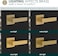 Mega Handles ROBELL Passage Door Handle Door Handles for Bathroom Bedroom Hallways Interior Door Levers 5Inch Modern Passage Door Lever Satin Brass 1 Pack