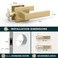 Mega Handles ROBELL Passage Door Handle Door Handles for Bathroom Bedroom Hallways Interior Door Levers 5Inch Modern Passage Door Lever Satin Brass 1 Pack