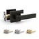 Mega Handles ROBELL Privacy Door Handle with Lock Door Handles for Bedrooms Bathroom Modern Interior Door Levers with Handle Lock Matte Black 1 Pack