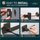 Mega Handles ROBELL Privacy Door Handle with Lock Door Handles for Bedrooms Bathroom Modern Interior Door Levers with Handle Lock Matte Black 1 Pack