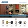 SCHLAGE Schlage FE365CAMACCLH Left Handed Camelot Electronic Handleset with Accent Le Lifetime Polished Brass