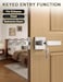 Tinewa 2 Pack Entry Door Levers with Lock and Key Brushed Nickel Keyed Alike Lockset Combo Pack Entrance Door Handles for Office and Front Door Door Knobs Lockset Each with 3 Keys