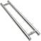 TOGU TG6012 18 inch SUS 304 Stainless Steel Door Pull HandleCommercial Long Door Handle with Solid mounting standoffs Working as gate HandleShower Door HandleBrushed Nickel Finish