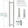 TOGU TG6012 18 inch SUS 304 Stainless Steel Door Pull HandleCommercial Long Door Handle with Solid mounting standoffs Working as gate HandleShower Door HandleBrushed Nickel Finish