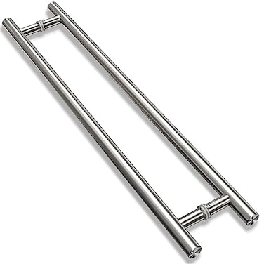 TOGU TG6012 18 inch SUS 304 Stainless Steel Door Pull HandleCommercial Long Door Handle with Solid mounting standoffs Working as gate HandleShower Door HandleBrushed Nickel Finish