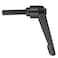 uxcell M10 x 40mm Handle Adjustable Clamping Lever Thread Push Button Ratchet Male Threaded Stud Knobs Rotating Screw Handles Bolts with Locking Lever Black 2pcs