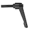 uxcell M10 x 40mm Handle Adjustable Clamping Lever Thread Push Button Ratchet Male Threaded Stud Knobs Rotating Screw Handles Bolts with Locking Lever Black 2pcs